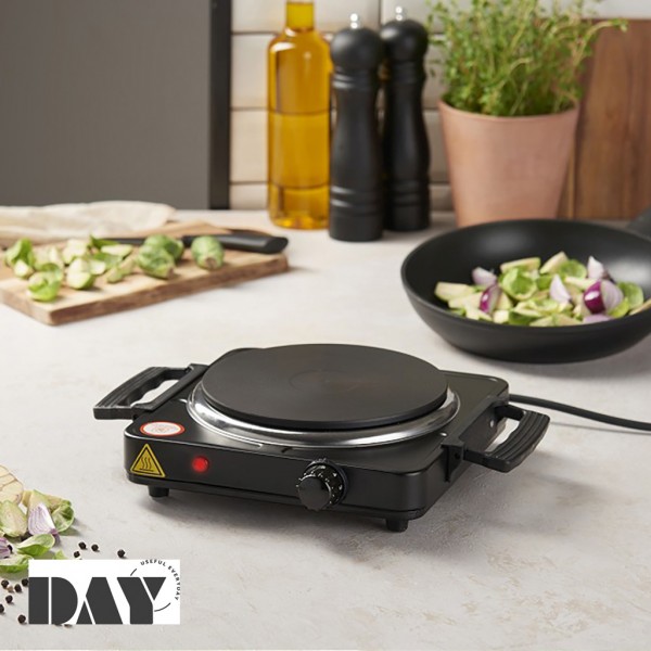 DIS.DAY ΕΣΤΙΑ ΜΑΥΡΗ 1500W ΜΕ 5 ΘΕΡΜΟΣΤΑΤΕΣ ΔΙΑ.18ΕΚ.