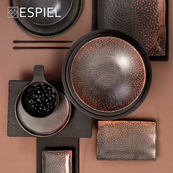 SUNSET MELAMINE PASTA PLATE ΣΤΡΟΓΓ. ΚΑΦΕ D28Χ5,5ΕΚ