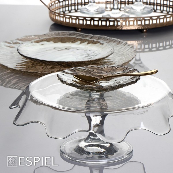 SPLASH FOOTED SERVICE PLATE H:15CM T:32CM  P/48 GB1.OB2