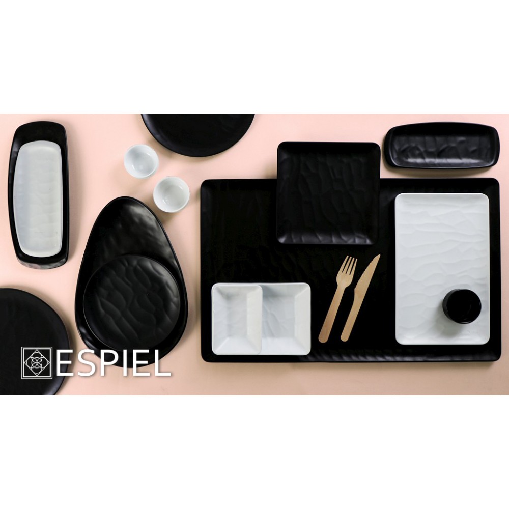 BLACK ΠΙΑΤΟ BAΘΥ ΤΡΙΓ.18Χ21Χ3,5ΕΚ WAVY MATTE ΜΕΛΑΜΙΝΗΣ