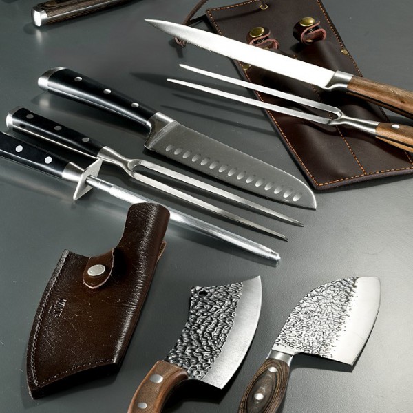 ΜΑΧΑΙΡΙ-ΠΙΡΟΥΝΑ STEAK PAKKA WOOD-SS SET2 20CM