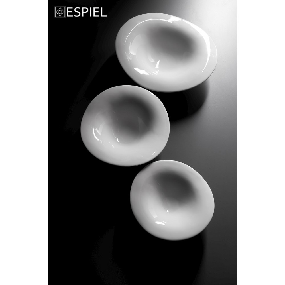 FLOW IVORY ΠΙΑΤΟ ΒΑΘΥ WAVY 22X21,5X6CM