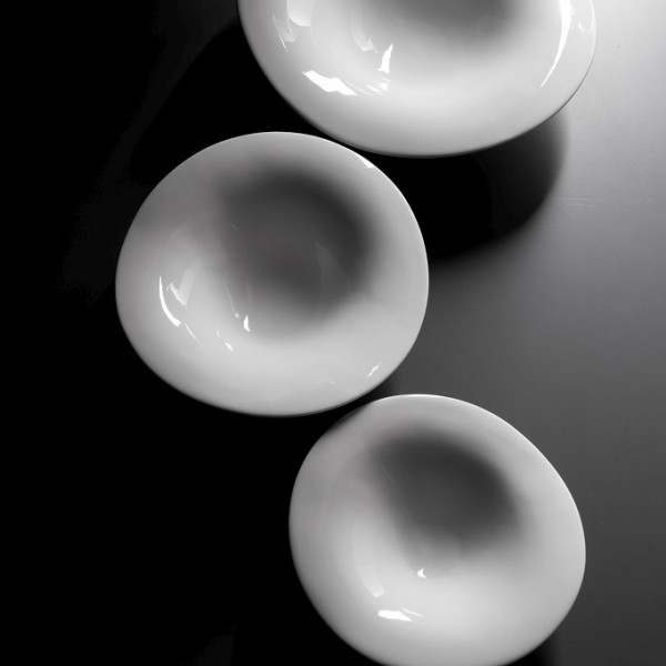 FLOW IVORY ΠΙΑΤΟ ΒΑΘΥ WAVY 22X21,5X6CM