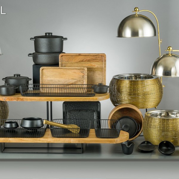 LAVA ΚΑΤΣΑΡΟΛΑ STONEWARE ΜΑΥΡΗ 2500ML D: 21 H: 15CM