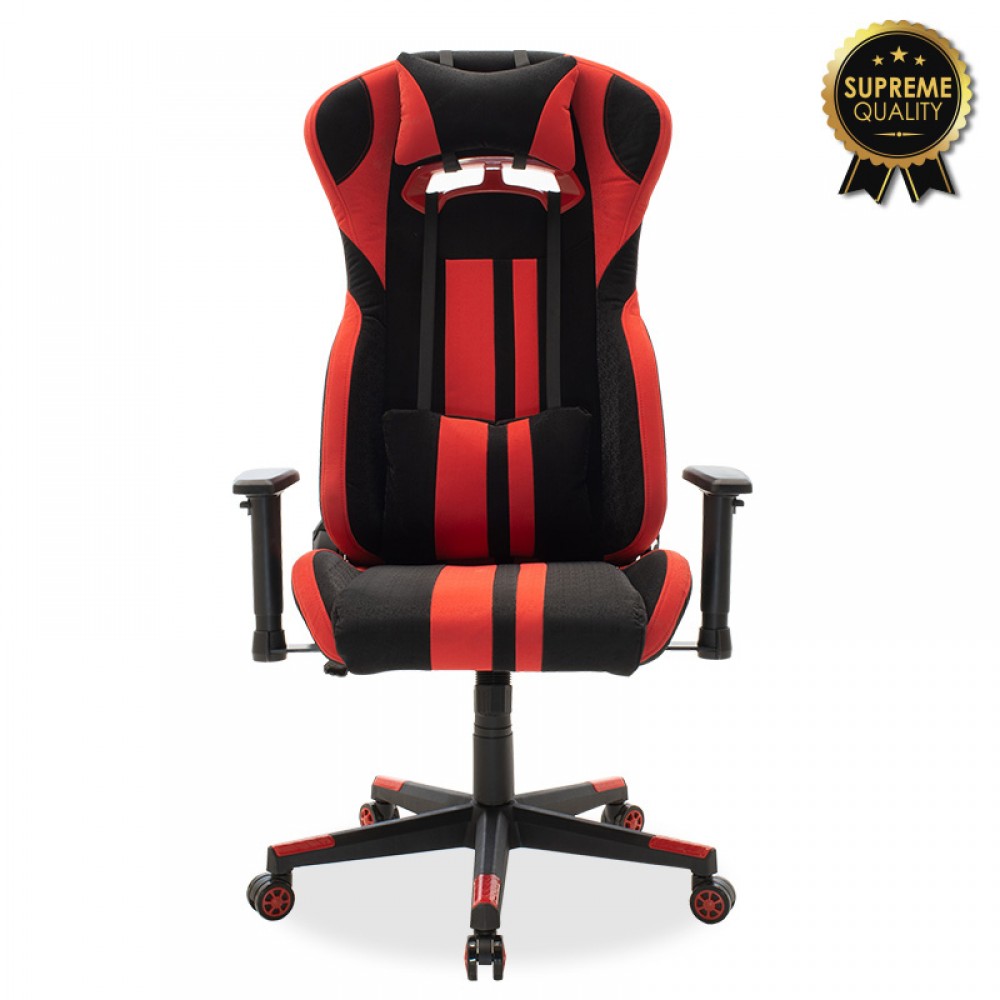 ÎšÎ±ÏÎ­ÎºÎ»Î± Î³ÏÎ±Ï†ÎµÎ¯Î¿Ï… Bottas-Gaming SUPREME QUALITY pu Î¼Î±ÏÏÎ¿-ÎºÏŒÎºÎºÎ¹Î½Î¿