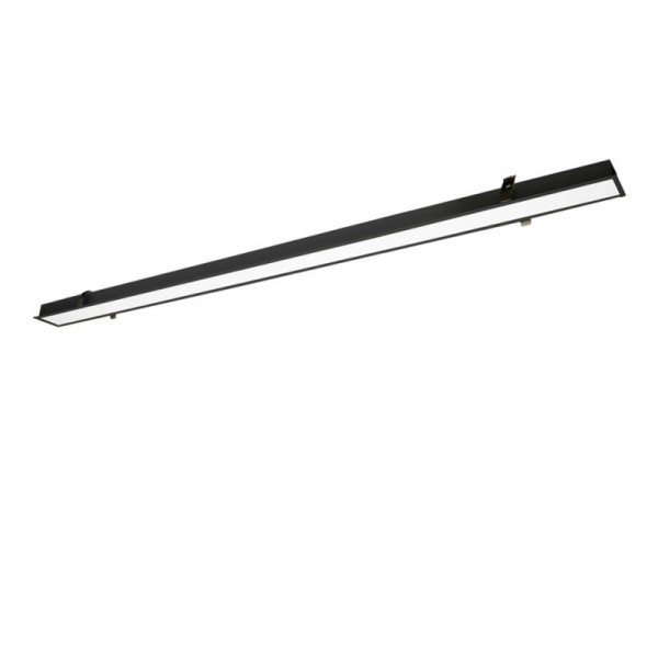 3911-04170-3-B-D4- VIOKEF -Γραμμικό Χωνευτό Trimless   L1700 3000K Μαύρο Dim. Station Ultra