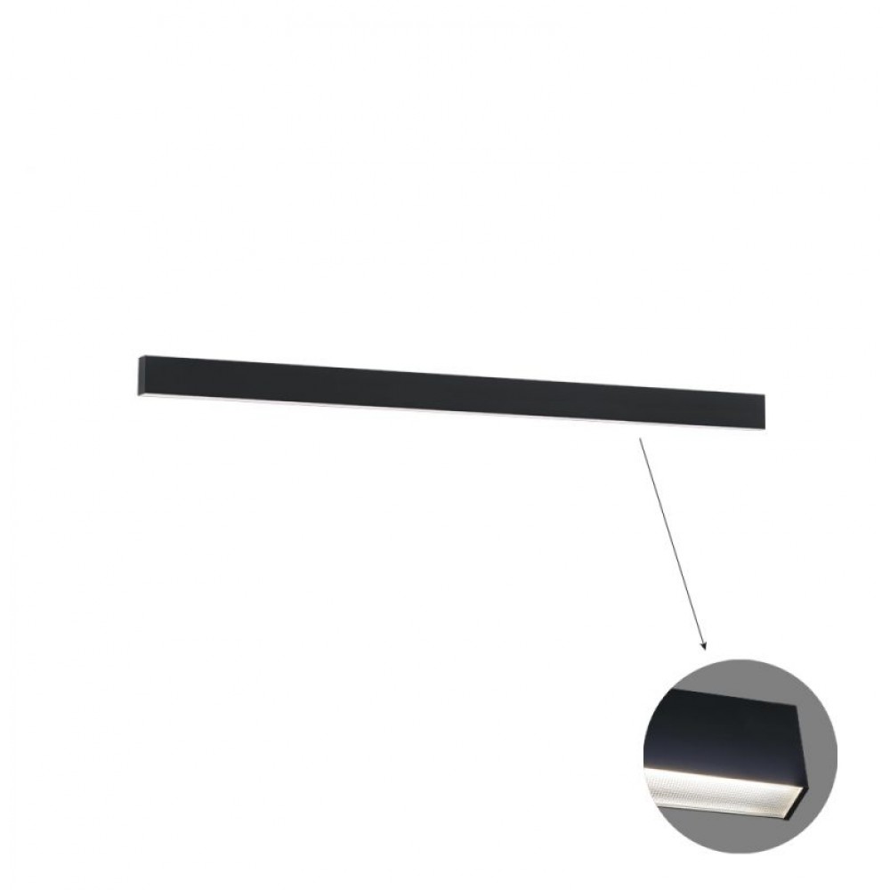 3916-01142-4-B-M-D3- VIOKEF -Γραμμικό Οροφής L1420 4000K Μαύρο Microprismatic Dim. Ciba