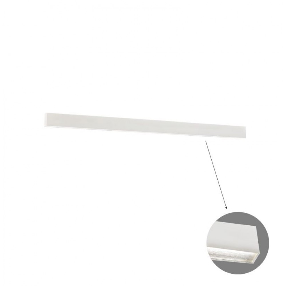 3916-01198-4-W-M-N- VIOKEF -Γραμμικό Οροφής L1980 4000K Λευκό Microprismatic Ciba