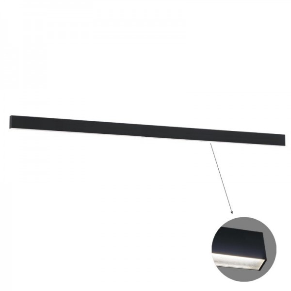 3916-01310-3-B-M-D4- VIOKEF -Γραμμικό Οροφής L3100 3000K Μαύρο Microprismatic Dim. Ciba