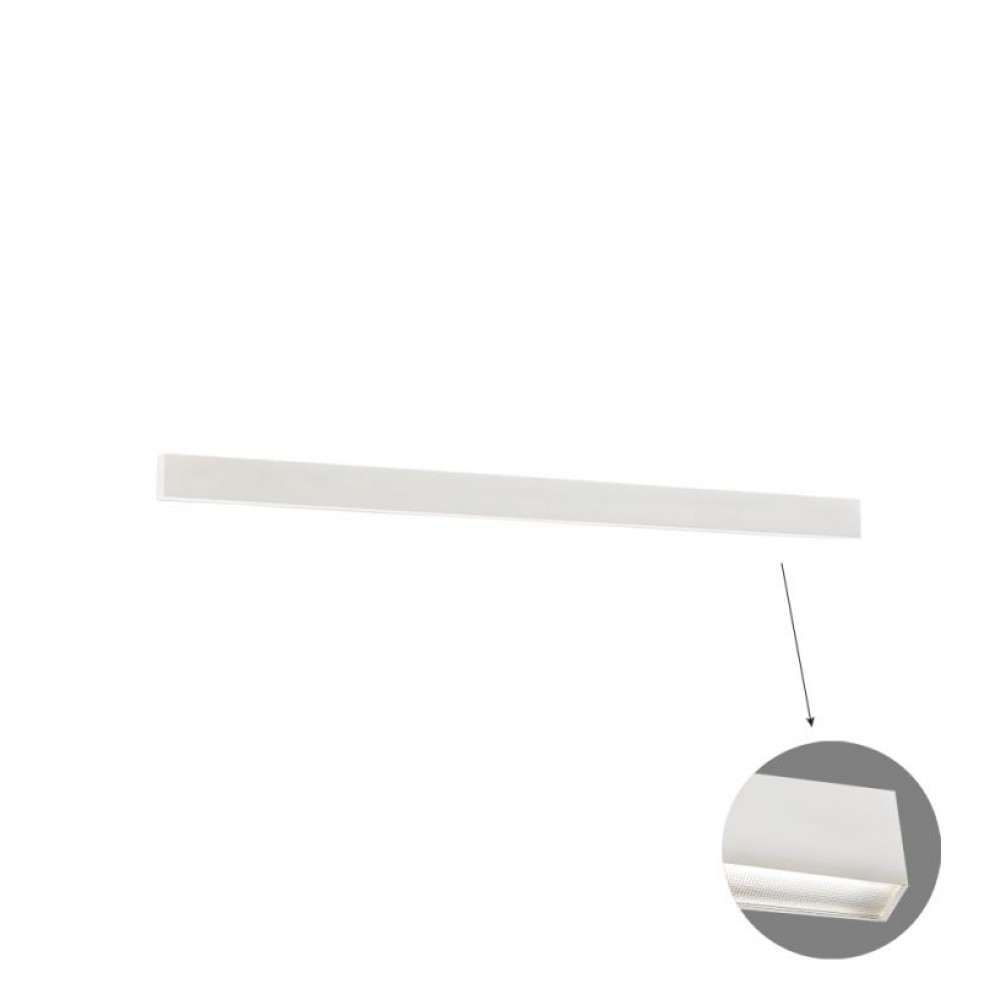 3916-02198-3-W-M-D3- VIOKEF -Γραμμικό Τοίχου L1980 3000K Λευκό Microprismatic Dim. Ciba