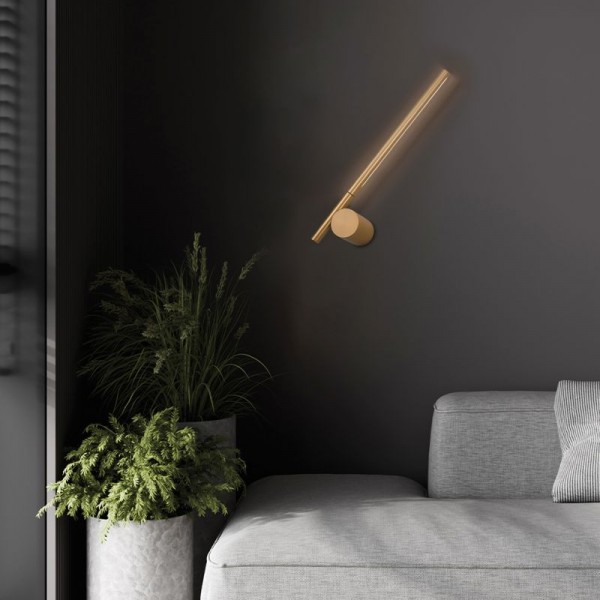 4293001- VIOKEF -Φωτιστικό Τοίχου Xρυσό Novita