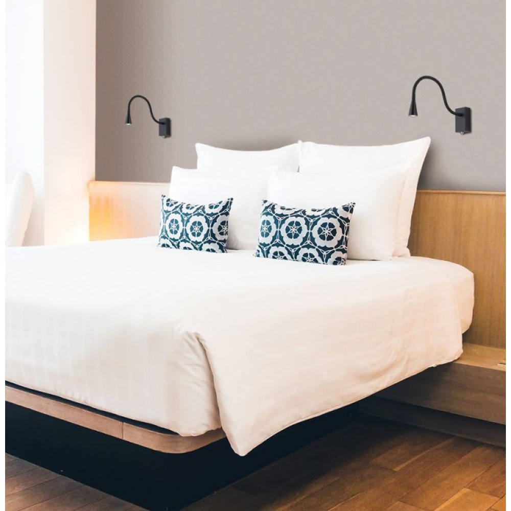 4157500- VIOKEF -Απλίκα Led Μαύρη Koko