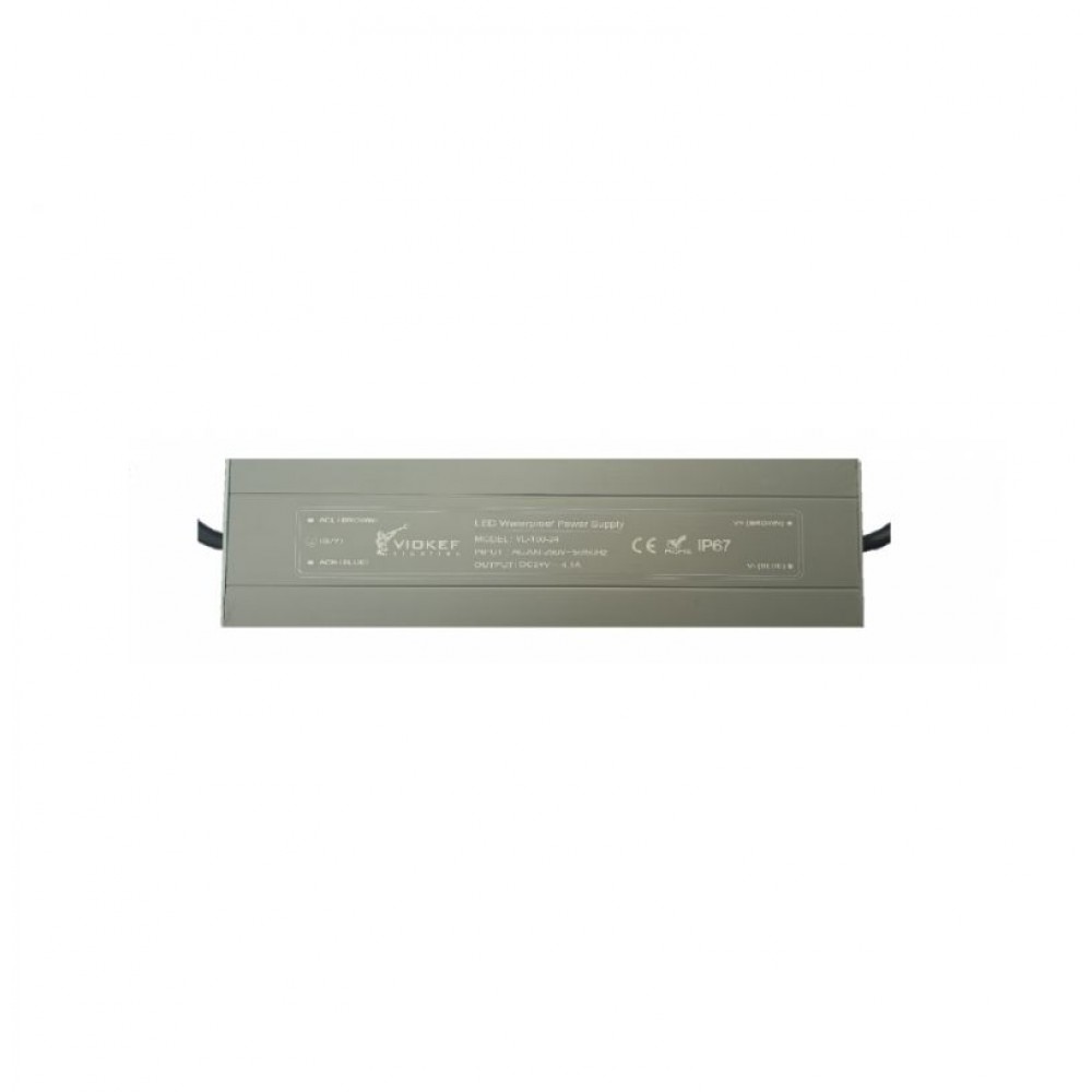 00/8037- VIOKEF -Power supply 24VDC 100W IP67 On-Off