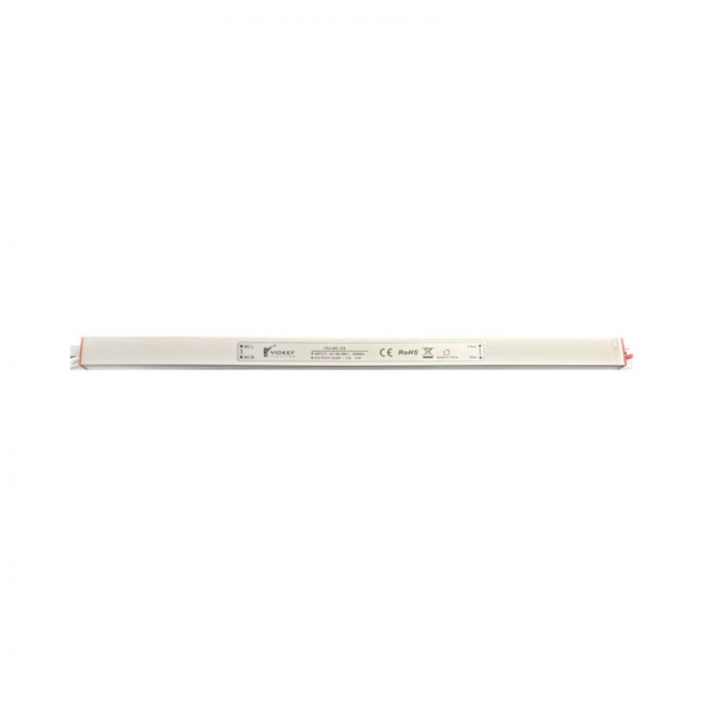 00/8063- VIOKEF -Power supply 24VDC 60W IP20 On-Off (Slim 15x18x350mm)