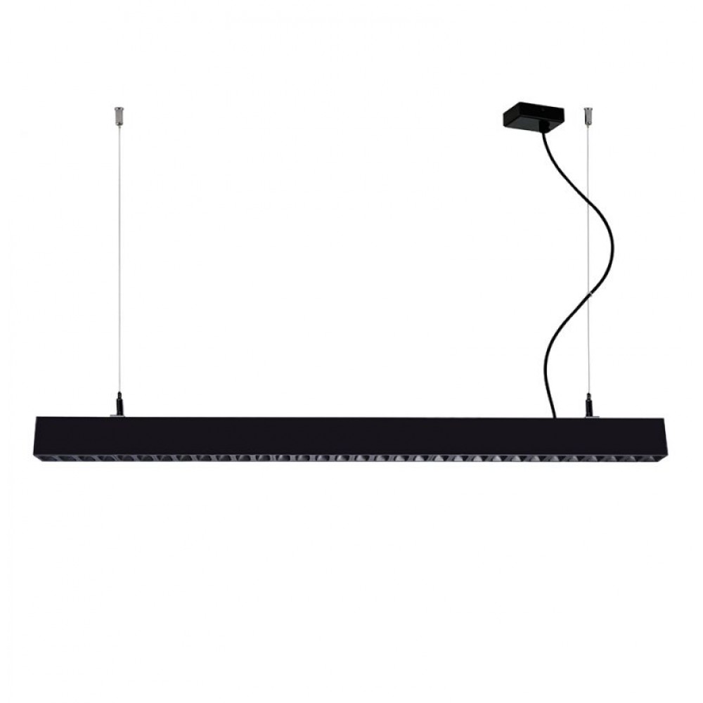 3911-0025-2-B-D1- VIOKEF -Κρεμαστό Μαύρο L:1400 Direct - Indirect Top Line Dimmable