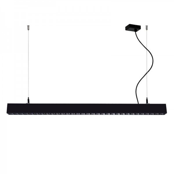 3911-0025-2-B-N- VIOKEF -Κρεμαστό Μαύρο L:1400 Direct - Indirect Top Line