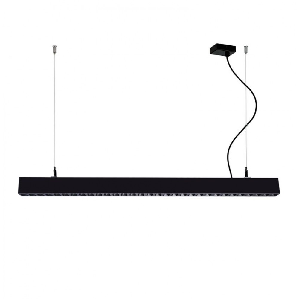 3911-0024-2-B-D1- VIOKEF -Κρεμαστό Μαύρο L:1130 Direct - Indirect Top Line Dimmable