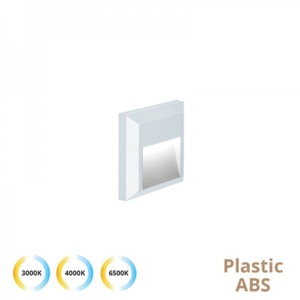 4137801- VIOKEF -Απλίκα Led D:125X125 Λευκή Leros Plus