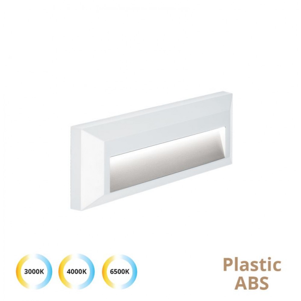 4138101- VIOKEF -Απλίκα Led L:230 Λευκή Leros Plus