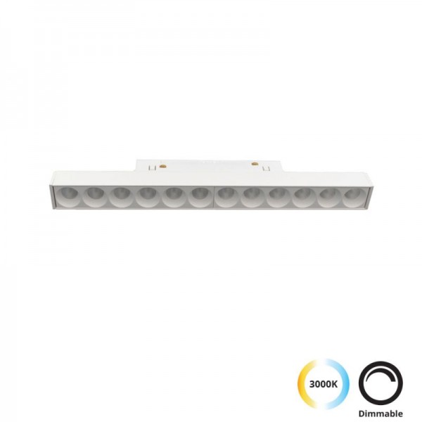 4244407- VIOKEF -Linear Antiglare Λευκό L:245 Magnetic (dimmable)