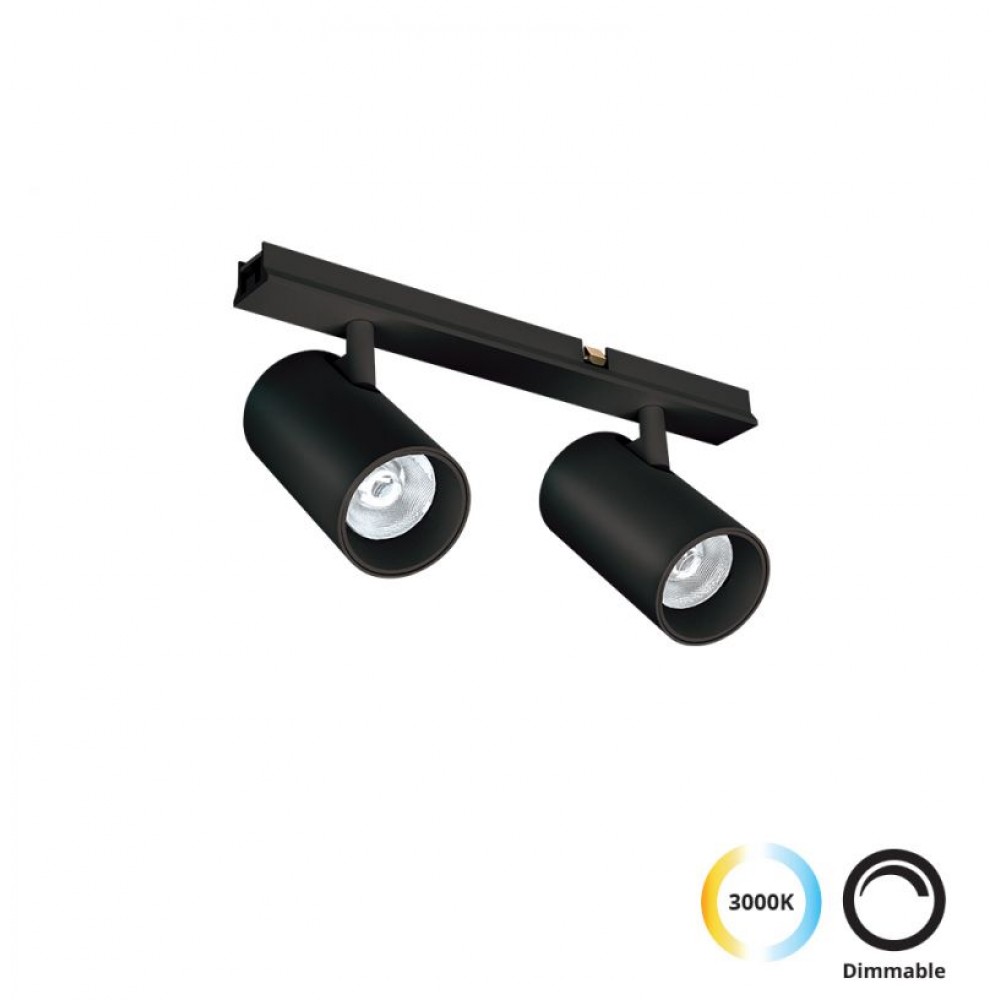 4288900- VIOKEF -Διπλό Σποτ Track 10W Slim Magnetic