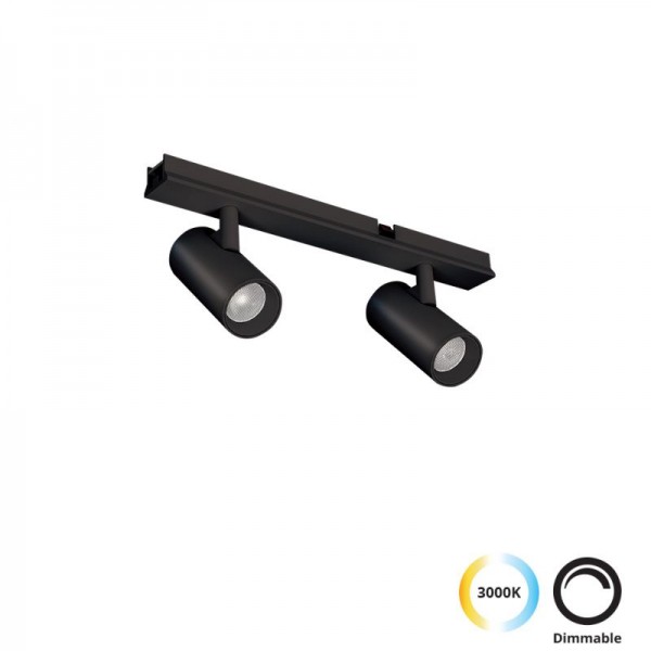 4288700- VIOKEF -Διπλό Σποτ Track 7W Slim Magnetic