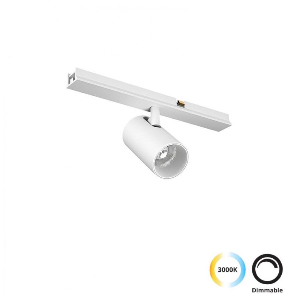 4288801- VIOKEF -Σποτ Track  5W Λευκό Slim Magnetic