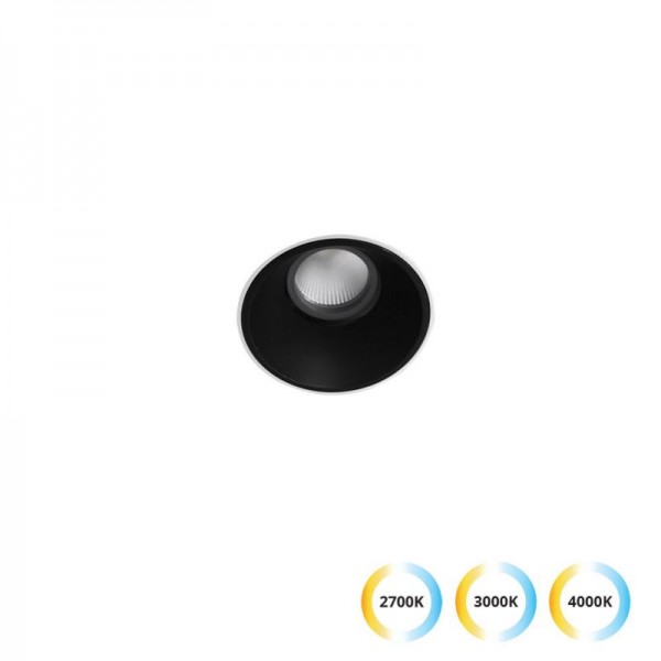 3914-110B-3-S-38- VIOKEF -Trimless Σποτ Μαύρο 5W 2700K-3000K-4000K 38° Alea